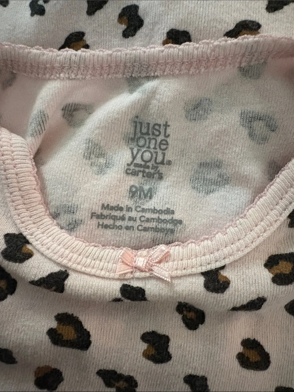 Carter's Brown Corduroy Pinafore Dress with Pink Leopard Bodysuit